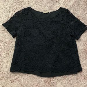 Lace Black Shirt